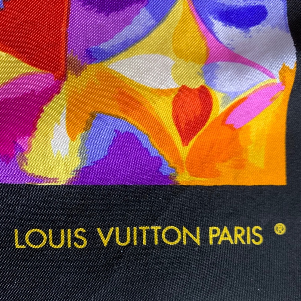 Louis vuitton multicolor mono silk scarf - Picture 6 of 7
